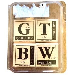 Stampin’ Up! “Around the Block” Rubber Stamp Set (2005)